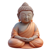 impressive abstract Serene Buddha Statue Side View Isolated on Transparent Background authentic png