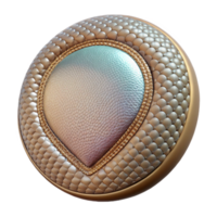 impressive creative Sequin Patch Round Shaped Closeup Transparent Background premium png