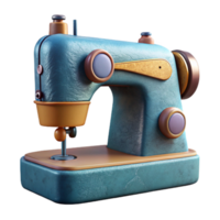 serene contemporary Sewing Machine Side View Isolated on Transparent Background authentic png
