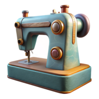 stunning creative Sewing Machine Side View Isolated on Transparent Background high quality png