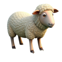 magnificent classic Sheep Grazing in Meadow Isolated Element authentic png