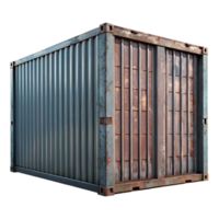 vibrant artistic Shipping Container Front View Isolated authentic png
