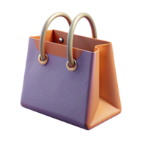 dramatic creative Shopping Bag with Handles Isolated on Transparent Background png