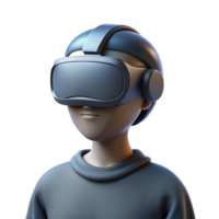 serene contemporary Silhouette of Person Wearing Vr Headset Cutout png