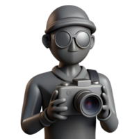 wonderful creative Silhouette Photographer Cutout on Transparent Background high resolution png