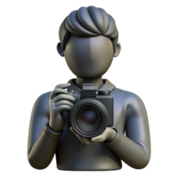 magnificent contemporary Silhouette Photographer Cutout on Transparent Background png