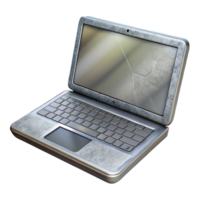 magnificent abstract Silver Laptop with Touchscreen Display Transparent Background original png