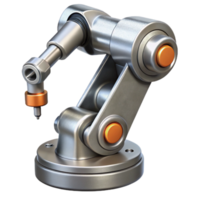 wonderful creative Silver Robotic Arm with Camera Attached Isolated high resolution png