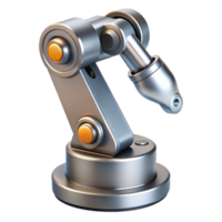 wonderful abstract Silver Robotic Arm with Camera Attached Isolated high resolution png