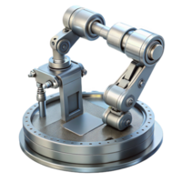serene abstract Silver Robotic Platform with Sensors Cutout png