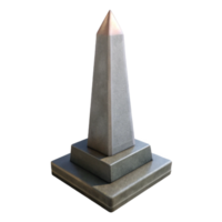 wonderful modern Simple Obelisk Profile View Isolated high resolution png