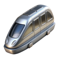 stunning abstract Sleek Silver Monorail Cutout on Transparent Background exclusive png