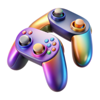 serene modern Sleek Vr Controllers with Vibrant Buttons Isolated high quality png