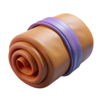 elegant contemporary Sleeping Bag Unrolled and Ready to Use Transparent Background authentic png