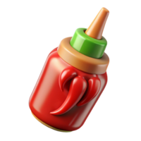 impressive minimalist Small Batch Hot Sauce Bottle with Flames Cutout original png