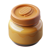 serene classic Small Batch Peanut Butter Jar with Lid Cutout high quality png