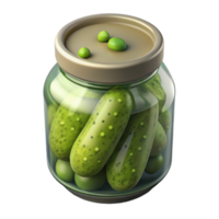extraordinary creative Small Batch Pickles Jar with Dill Transparent Background exclusive png