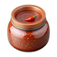 stunning rustic Small Batch Salsa Jar with Chilies Cutout high resolution png