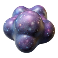 serene contemporary Small Magellanic Cloud Cutout with Dwarf Galaxy Structure premium png