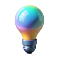 serene artistic Smart Bulb with Color Changing Light Cutout high resolution png