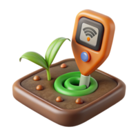 wonderful rustic Smart Farm Sensor Measuring Soil Ph Cutout high resolution png
