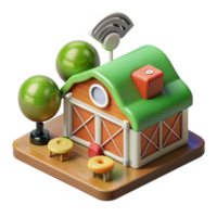 beautiful classic Smart Farm Sensor Network Diagram Isolated high resolution png