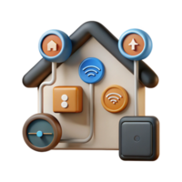 serene minimalist Smart Home Automation System Diagram Cutout high resolution png