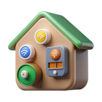 wonderful artistic Smart Home Energy Management System Interface Isolated authentic png