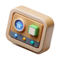 wonderful contemporary Smart Home Hub with Touchscreen Display Isolated on Transparent Background professional png