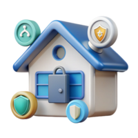 serene traditional Smart Home Security System Icon Set Cutout authentic png