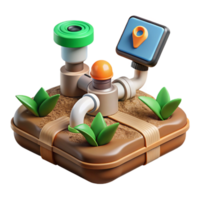 dramatic creative Smart Irrigation System with Soil Moisture Sensors Cutout premium png