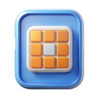 beautiful modern Smartphone App Icon Grid View Transparent Element high resolution png