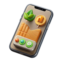stunning creative Smartphone App Displaying Crop Data Transparent Background exclusive png
