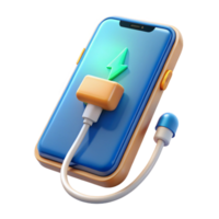 dramatic rustic Smartphone with Fast Charging Isolated Element professional png