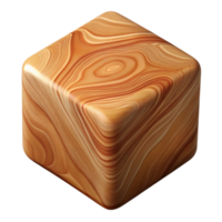 serene classic Smooth Cedar Wood Cube Cutout high quality png