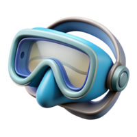 vibrant abstract Snorkeling Mask Silicone Straps Adjustable Fit Transparent Background detailed png