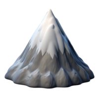 magnificent modern Snow Capped Mountain Peak Cutout Angled View original png
