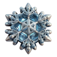 serene contemporary Snowflake Crystal Structure Intricate Transparent Element premium png