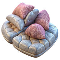 impressive classic Sofa Cushions Plush Material Transparent Background authentic png
