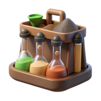 extraordinary rustic Soil Testing Kit with Samples Top View Cutout png