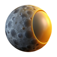 elegant contemporary Solar Eclipse Partial View Transparent Background original png