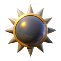 stunning abstract Solar Eclipse with Corona Visible Transparent Background Element genuine png