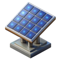 elegant artistic Solar Panel Array Isometric View Isolated high quality png