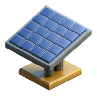 serene traditional Solar Panel Array Isometric View Isolated high quality png