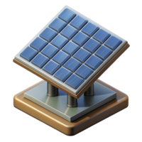serene vintage Solar Panel Array Isometric View Isolated genuine png