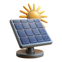 wonderful minimalist Solar Panel Array with Sun Rays Isolated high quality png