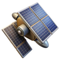 elegant classic Solar Panels Array on Satellite Body Transparent Background premium png