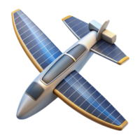 extraordinary rustic Solar Powered Airplane Top View Cutout Element original png