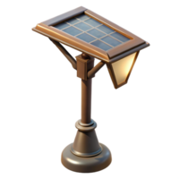 elegant classic Solar Powered Street Light Isolated on Transparent Background high quality png