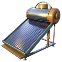 vibrant abstract Solar Powered Water Heating System Transparent Background genuine png
